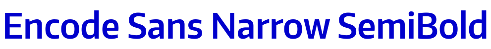 Encode Sans Narrow SemiBold шрифт